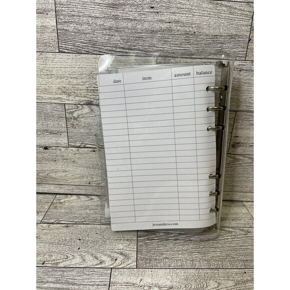 Budget Binder A6- 8 Clear Zippered Cash Envelopes Sticker Labeled 6 Ring Binder - Picture 3 of 11